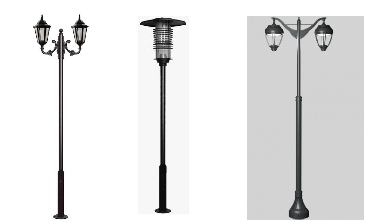 KALSİK MODEL AYDINLATMA DİREKLERİ - DEKORATİF AYDINLATMA DİREKLERİ